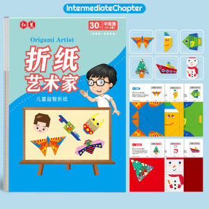 Ivorybaby Buku Origami 3D Craft Lipat Warna Mainan Diy Kertas Melipat Hewan Lucu Anak