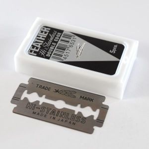 ใบมีด ขนนก ใบมีดโกน แบบ 2 คม สแตนเลส 1แพ็ค 5กล่อง(1กล่องเล็ก มี 5 ใบมีด)