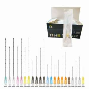 Blunt Tip Cannula G18 G21 G22 G23 G25 G27 G30 25MM 38MM 50MM 70MM 100MM for Dermal Filler Micro Cannula Aesthetic Needle Disposable Sterile