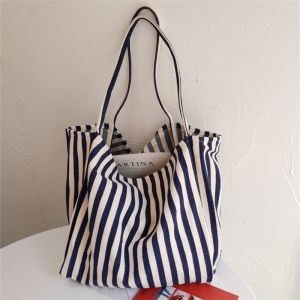 Yogodlns Fashion Women Canvas Totes Bag Korean Style Student Large Capacity Shoulder Bag