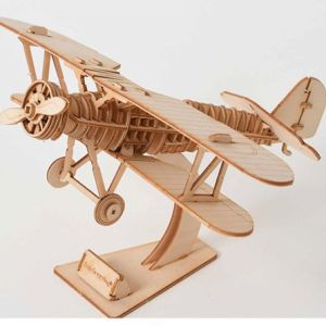 Đồ chơi xếp hình trẻ em trò chơi lắp ráp mô hình lắp ghép trang trí bằng gỗ 3D Máy bay