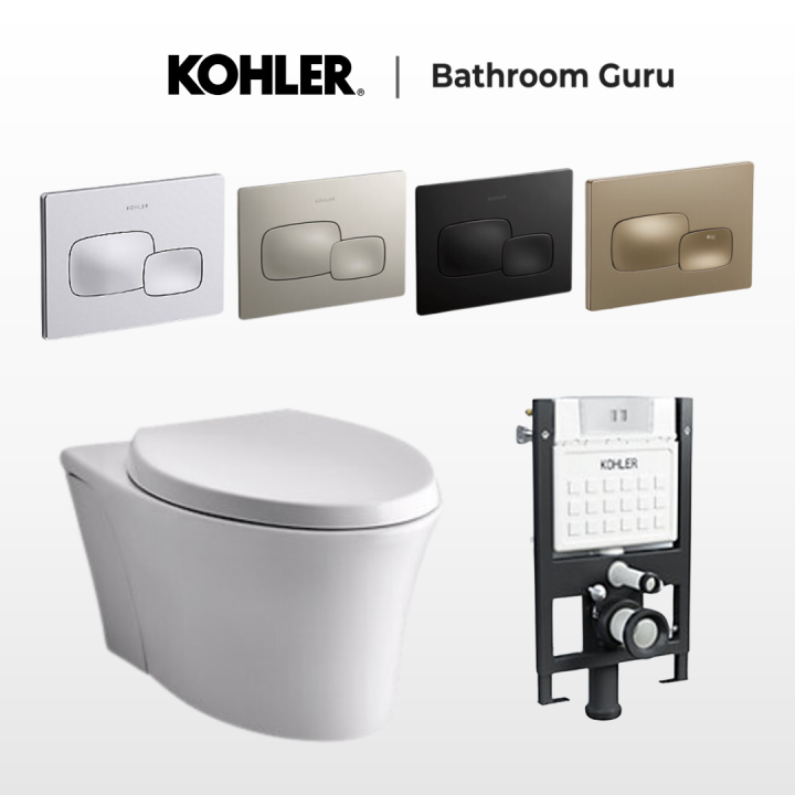 Kohler Veil Wall Hung Toilet Bowl & Complete Bundle Set 5723K0 Lazada Singapore