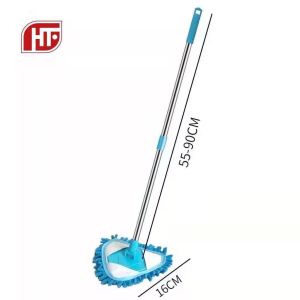 wvita 180 Degree Rotatable Adjustable Triangle Cleaning Mop Retractable Cleaning Dust