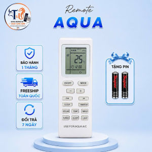 Điều khiển điều hòa AQUA Mã 01 remote máy lạnh AQUA AQA-KCR9JA - Tặng kèm pin - T&U Remote