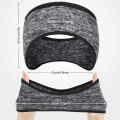 Syhood 8-Piece Fleece Headband Ear Warmers with Buttons - Stretchy Winter Running Sweatbands for Women and Men - Vivid Colors. 