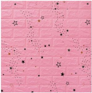 Wallpaper Dinding 3D Foam Kamar Tidur Aesthetic Ruang Plafon Tamu Batu Bata Dekorasi Dinding Untuk Murah Wall Desain kamar kuno Motif Batu Alam Size 70X77 CM