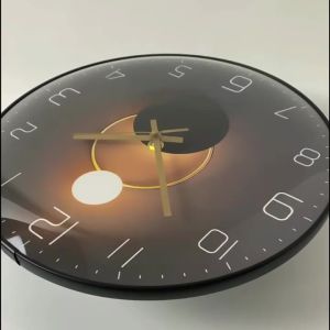 Nordic Wall Clock 12 Inch Modern Battery-operated Non Ticking Silent Digital Analog Clock For Home Decor Living Room BedroomFast shipping