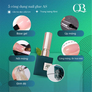 Glue Gel ANSC (cần hơ đèn) - Gel Annies - Glue gel 6 in 1 Born Pretty - Gel dán móng đính đá cứng móng ẩn hoa khô xà cừ 15ml