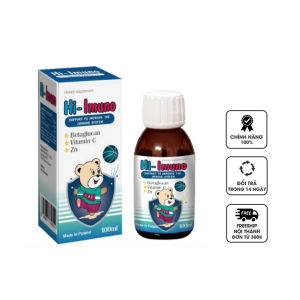 Siro tăng cường sức đề kháng Hi Imuno - Giúp cải thiện hệ miễn dịch  tăng sức đề kháng  trẻ hết ốm vặt dành cho trẻ trên 1 tuổi - Hàng NK BA LAN