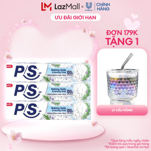 Bộ 3 Kem Đánh Răng P/S Than Hoạt Tính Trắng Răng Lành Tính - 100% Kiểm Chứng 230g/ hộp