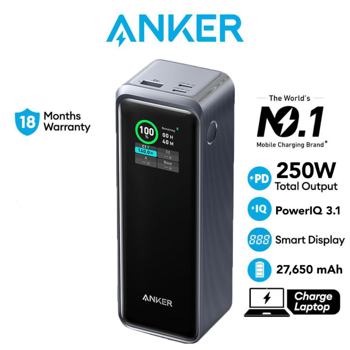 Anker Powercore Prime Power Bank 27,650mAh 3-Port 250W Portable
