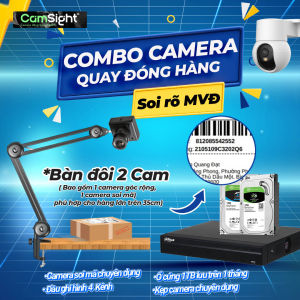 [BÀN ĐÔI] Combo Camera QUAY ĐÓNG HÀNG Soi Rõ Mã Vận Đơn Mã Vạch Mã QR Độ Phân Giải Cao Zoom Quang Tự Động
