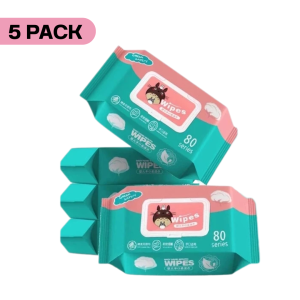 (5 ห่อ ) กระดาษทิชชู่เปียก {1 ซองมี 80 แผ่น} ทิชชู่เปียกเด็ก ทิชชู่เปียก แผ่นทำความสะอาด Wet Wipe Baby Wipes《พร้อมส่ง》ซึมซับไว แผ่นกระทัดรัดใช้งานสะดวก