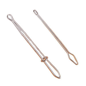 2pcs/set Stainless Steel Elastic Band Rope Wearing Threading Guide Forward Garment Clips Needle