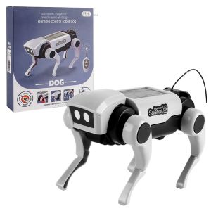 Childrens remote control mechanical dog toy DIY assembled model remote control mechanical cat walking cartoon dog