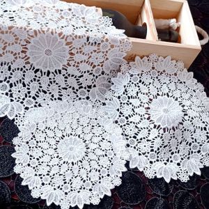 STARRY Handmade Delicate Lace Table Decoration Crochet Cup Mat Coaster Placemat Pad Doily