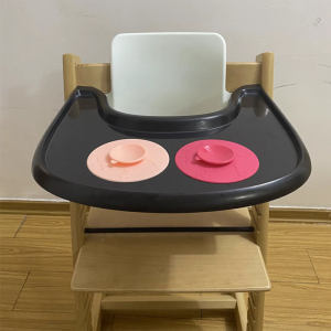 Baby Chair Tray Toddler Highchair Dinner Table Tray for Stokk High Chair Suction Cup Dishware Applicable