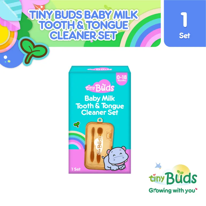 Tiny Buds Baby Milk Tooth & Tongue Cleaner Set