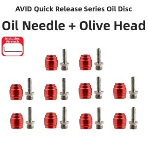 ANANAA 1/2/5/10sets Đỏ dầu đầu olive Đường kính ngoài của ống dẫn dầu 5mm Thép không gỉ Hợp nhôm Olive Rng Chất lượng cao Phanh đĩa thủy lực toàn dải AVID Thích hợp cho SRAM