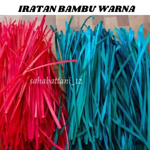 Iratan bambu lebar 2cm warna ayaran bambu bahan anyaman