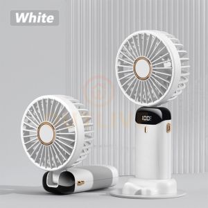 🇸🇬(5 HOURS) 5000mah Portable Adjustable Handheld Mini Fan With LED Display Usb Mini Fan Rechargeable Handy Fan