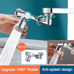 Robotic Arm Universal Faucet High Temperature Resistance Multifunction Thickened Casting of Brass