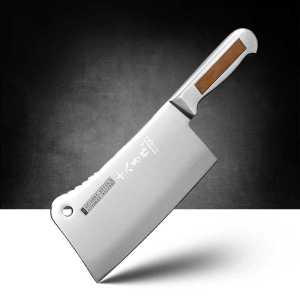 Pisau Dapur Jepang Cleaver Chef Daging Profesional Stainless Steel  4Cr13 Silver-Pisau Dapur Mencincang Daging Sayur Tajam-Pisau Dapur Berkualitas Pemotong Presisi - Pisau Jepang untuk memotong daging - Pisau Dapur Tradisional Multifungsi - Pisau Jepang