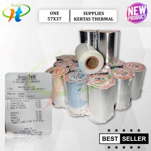 10 Roll Paper Roll Struk Thermal ONE 57X37 58X38 58x40 57x40 Struk Thermal Printer Bluetooth 58mm