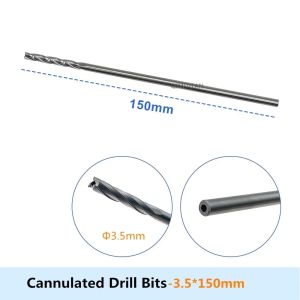 Mũi khoan rỗng 2.0mm-5.5mm 1 chiếc bằng thép không gỉ dụng cụ chỉnh hình