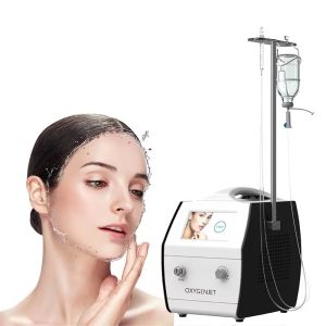 High Pressure Oxygen Jet Facial Skin Care Machine With Liquid Bottle Holder for Beauty SPA Use