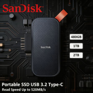 SanDisk E30 Portable SSD USB 3.2 USB-C External Hard Drive 1TB 2TB Solid State Drive for Desktop Laptop External Storage