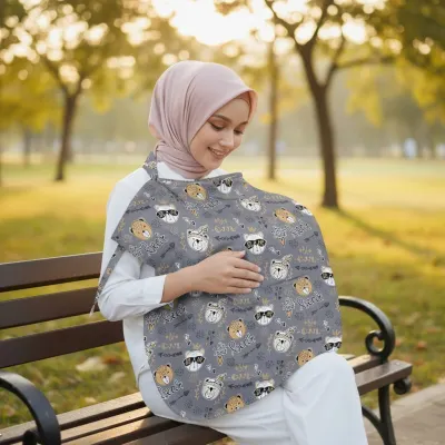 Apron Menyusui - Penutup Menyusui Bayi - Nurshing Cover / Celemek Cover