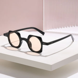 JN IMPRESSION Punk nhỏ gọng vuông nam cá tính và nữ Kính râm hip-hop phong cách mô tô Xu hướng cá tính kính râm Kính râm tròn vuông