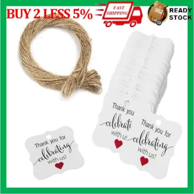 (10 pcs) Kraft Paper Gifts Tag | Wedding Party Favor Gift Tags Cards With Twine