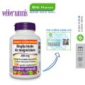 Viên uống Webber Naturals Magnesium Bisglycinate 200mg [120 Viên] Hỗ trợ chức năng xương và cơ. 