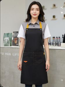 apron denim barista trendy