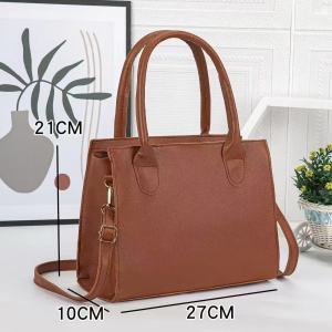 ABC BAGS#8232 Trendy dual handle shoulder bag for Women 2-way design allowing it to be used as a top handle handbag