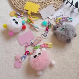 Cute "Soot Sprite" Plush Keychain – Soft & Adorable Doll – Exquisite Car Key Charm – Stylish Backpack Accessory