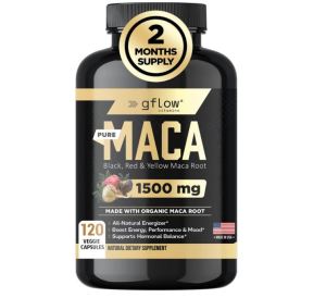 Viên uống Maca Root của Gf low Vitamin hỗ trợ năng lượng sức khỏe sinh lý cho cả nam và nữ 120 viên