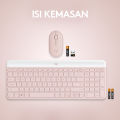 Logitech MK470  Keyboard dan Mouse Wireless Slim Combo. 