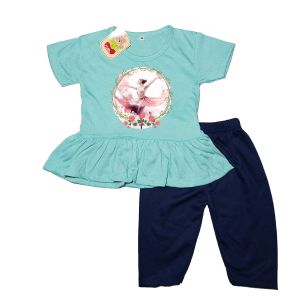 DYGO STELAN ANAK PEREMPUAN MOTIF BALLERINA 1-4 TAHUN BISA COD SABLON DTF