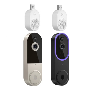 Night Visibility Video Doorbell Wireless Intercom Motion Sensors Alerts Weatherproof ABS Material Home Safety Device