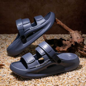 [Free Shipping] New MenS Sandals Trendy Versatile Thick-Soled Slippers Soft-Soled High-Elastic Suitable For Outdoor Wear Summer Beach Slippers