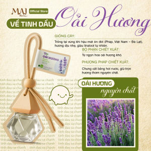 Tinh Dầu Treo Thiên Nhiên Hoa Oải Hương Khuếch Tán Thơm Phòng TINHDAUSACHANH 10ml Tinh Dầu Lavender Lọc Không Khí Thơm Xe Hơi