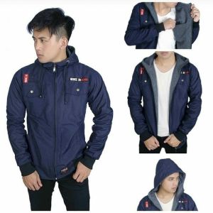 Jaket Semi Parka Pria Bolak Balik Parasit Premium Taslan Jn - Oenzie Store