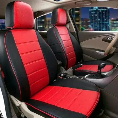Sarung Jok Model Sporty Mobil Avanza Xenia Mobilio Ertiga Grand livina Innova Calya Sigra Rush Terios L.Grey - Oscar Fullset 3 baris Cover jok kulit sintetis aksesoris interior mobil