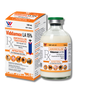 Viddavet Vidamox LA 15% amoxicillin trihydrate Long Acting Injectable 100 ml Amoxicillin for pig amoxicillin 500mg