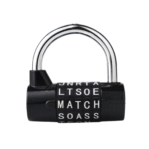 Door Handle Password Lock Combination Padlock Security Lock Gym Locker for Storage Cabinet 5 Letter Combination Lock