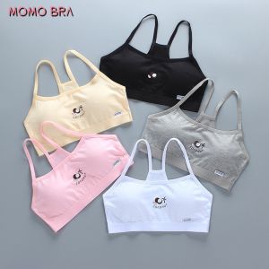 MOMO 8-16Yrs Kids Sports Bra Baby Bra Adolescent Soft Cotton Girls Training Bra Children Underwear