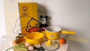 【Queen Mall】🔥G.DUCK Small Yellow Duck Electric Cooker🦆G.DUCK小黄鸭电煮料理锅